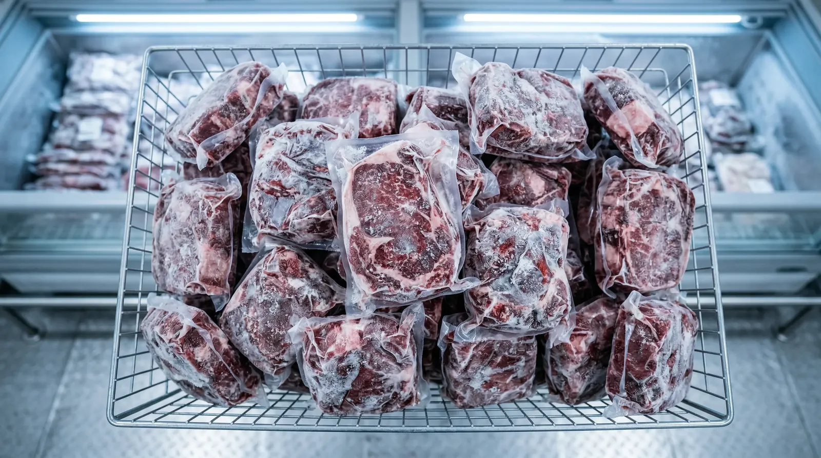 Vakuumverpacktes BARF-Rohfutter, tiefgekühlt